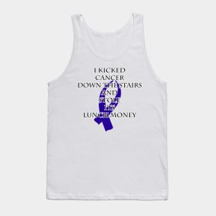 Cancer Bully (Dark Blue Ribbon) Tank Top